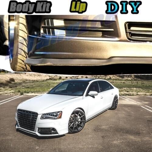 Car Bumper Lip Front Spoiler Skirt Deflector For Audi A8 S8 RS8 D2 D3 D4 D5 Tune Car Modification Modified Body Kit Lips