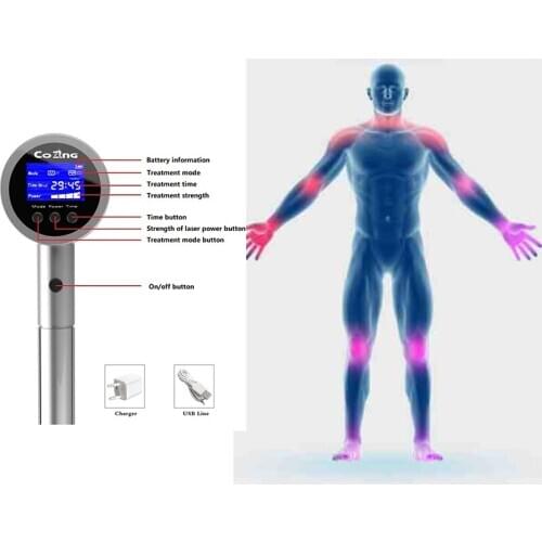Ankle Back Neck Pain Relief Laser Therapy Health Rehabilitation Physiotherapy Treatment Prostate Acupuncture Cold Laser Device
