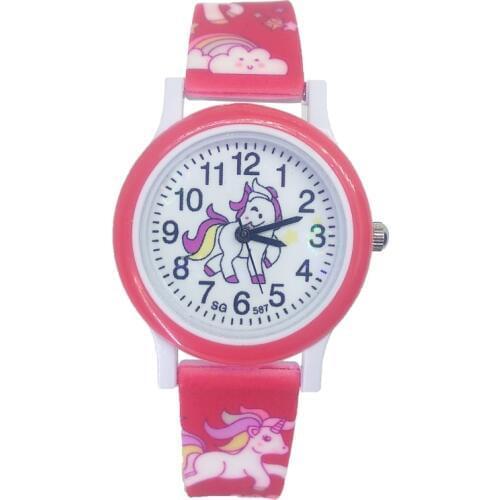 2019 Hot Selling Men Watch Children Fashion 3D horse watch Girl Boy Child Clock student Sport kids Watches Baby birthday Gift