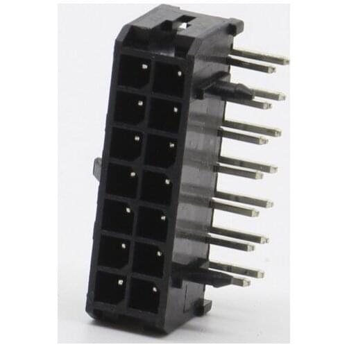 3.0 3.0mm pitch needle MX3.0-2x12PWA needle seat 90 degree curved needle 3.0MM black 24 core plastic shell