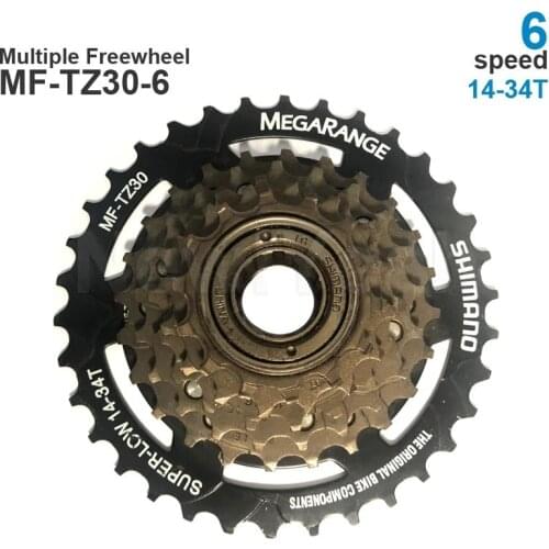 SHIMANO TOURNEY TZ30 TZ500 HG40 6v 6 Speed Cassette MTB Multiple Freewheel Metal Thread Sprocket 14-34T Bike Parts
