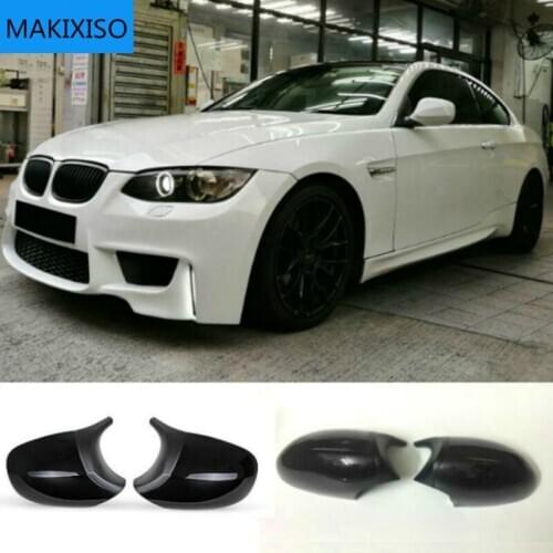 A Pair E90 E92 Car Rear Mirror Cap Cover Replacement Side Mirror Cover Caps For BMW E90 E91 2008-2011 E92 E93 2010-2013 LCI