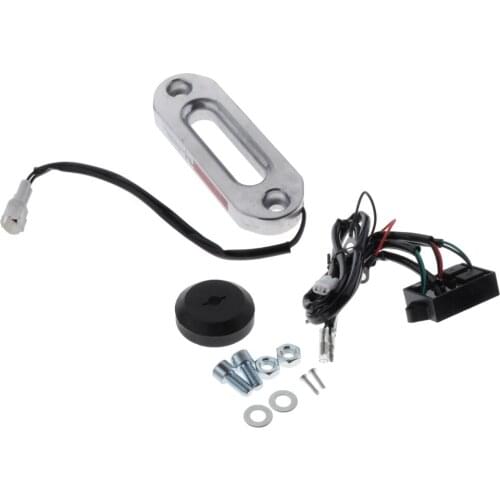 Winch Hawse Fairlead Rope Guide Polished Aluminum Universal Truck SUV ATV