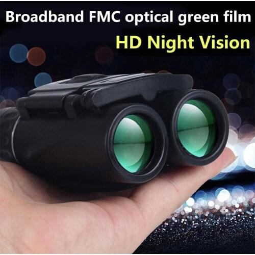 Powerful Binoculars 40x22 HD 2000M Long Range Folding Mini Telescope BAK4 FMC Optics For Hunting Sports Outdoor Camping Travel