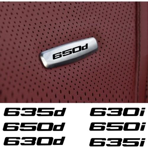 Car Chair Seat Sticker Front Seat Tuning Badges Metal FOR BMW 6 series F06 F12 F13 F16 E24 E59 E63 E64 E71 X6 E72 accessories