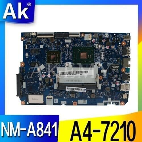 NEW 80TJ for ideapad 110-15 ACL laptop motherboard NM-A841 CPU:A4-7210 GPU:R5-M430 2GB DDR3 FRU 5B20L46267 5B20L46302 100test