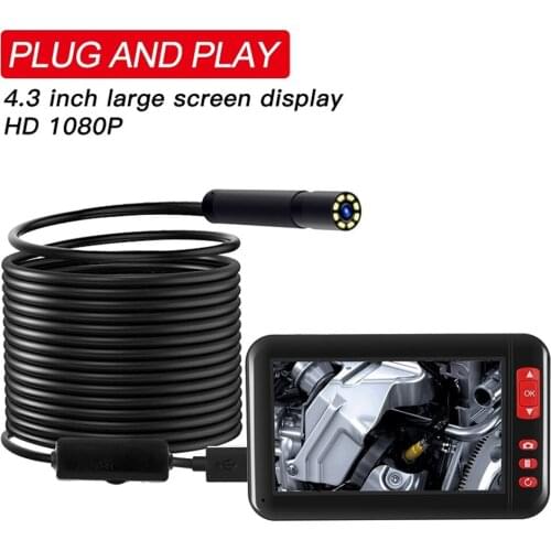 4.3 Inch LCD Monitor 5MP 8MM 1080P Wireless Portable Endoscope Camera CMOS Borescope Handheld Endoscope
