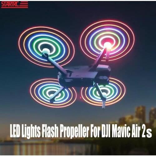 Air 2 dron LED Lights Flash Propeller 7238F Rechargeable Propeller Night Flying For DJI Mavic Air 2S Drone Propeller Accessories