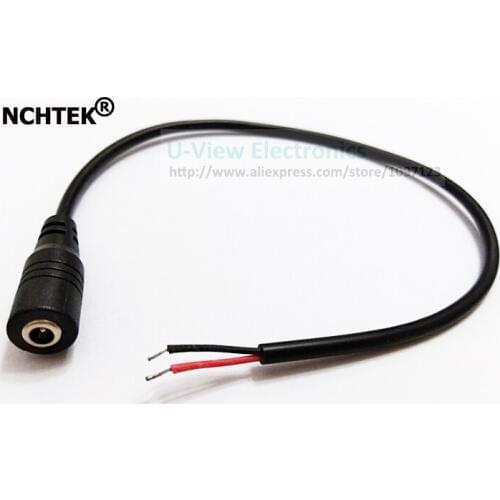 NCHTEK DC Power 3.5x1.35mm Female Pigtail,DC 3.5/1.35mm Plug Cable Female Converter For Power Charger/Free DHL Shipping/200PCS