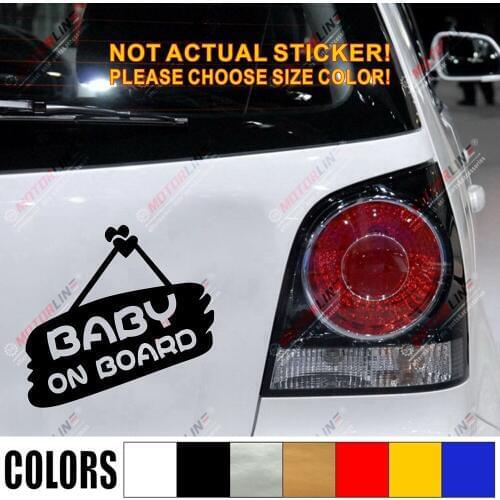 Baby On Board Notice Board Style Car Truck Decal Sticker Vinyl Die cut no background ,choose size and color