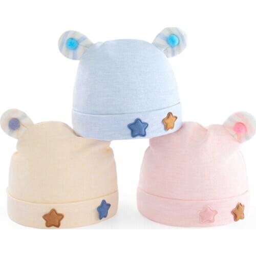 Baby boy girl hat turbans for babies newborn Bucket hat bunny hat beanie Cap for boy cotton 0-24 months keep warm