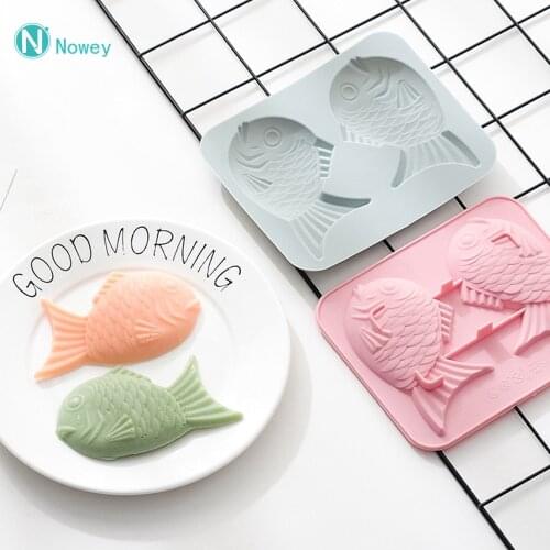 DIY Taiyaki Silicone Fish Shape Cake Mould Carp Fondant Mold Chocolate Cupcake Soap Molds Candy Craft Cookie Kitchen Accessories