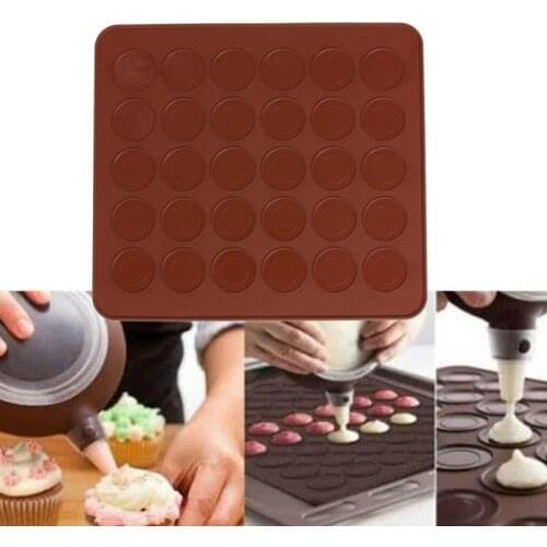 30 Holes Silicone Mat For Oven Macaron Silicone Baking Mat Non-Stick Baking Cake Macaron Pad Bakeware Pastry Baking Tools
