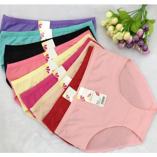 Cheap wholesale 10Pcs/lot bamboo fiber Underwears Women Panties Plus Size 7XL Big Size Sexy lingeries womens briefs