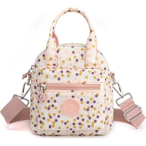 8 colors Dot womens handbag 2021 Small nylon shoulder bags for women high quality casual women bags brand Trend travel bolsas