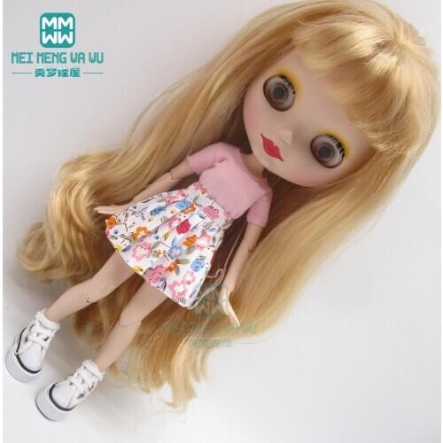 1pcs Blyth Doll Clothes T-shirts, skirts, shoes for Blyth Azone OB23 OB24 1/6 doll accessories
