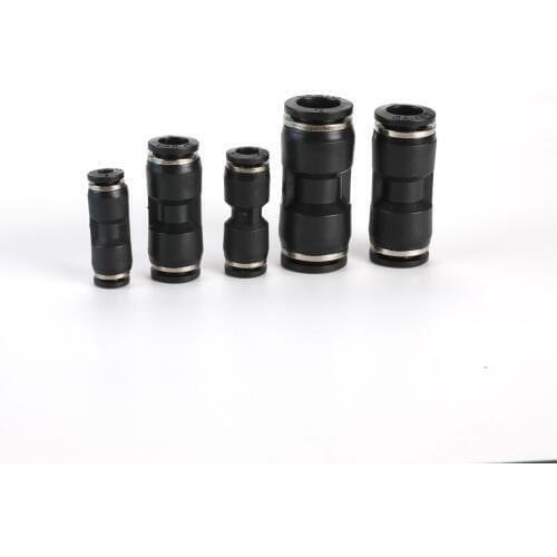 10Pcs Air Pneumatic 10mm 8mm 6mm 12mm 4mm OD Hose Tube One Touch Push Into Straight Fittings Plastic Quick Connector Fitting