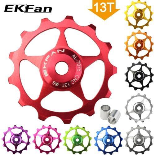 13T MTB Bicycle Rear Derailleur Pulley Aluminum Alloy Jockey Wheel Road Bike Guide Roller Idler Part Cycling Accessory 10 Color