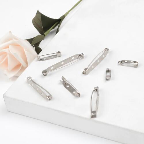 20pieces/ Brooch Accessories pin base Metal Zinc Alloy color base for pin Jewelry Parts Wholesale