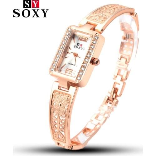 2021 Fashion Wrist Watch SOXY Luxury Brand Female Quartz Watch Unique Designer Bracelet Watches relogio feminino bayan kol saati