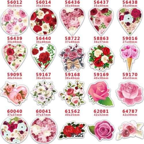 30 pcs Resins Flatback for Hair Bows Planar Resin Crafts Custom Resin for DIY Phone Decorations PR56012