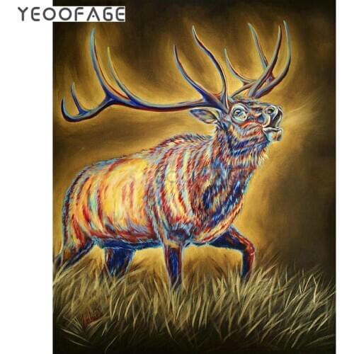 DIY 5D Full Diamonds Embroidery animals square Diamond Painting Cross Stitch Kits Diamond Mosaic reindeer icon Home Decoration