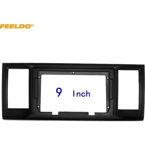 FEELDO Car Audio 2DIN Fascia Frame Adapter For Volkswagen Caravelle 9" Big Screen DVD Player Dash Fitting Panel Frame Kit
