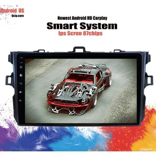 2 din TDA7851 Android 10.0 car dvd player gps for Toyota Corolla 2007 2008 2009 2010 2011 9'' stereo radio Carplay SIM Cassette