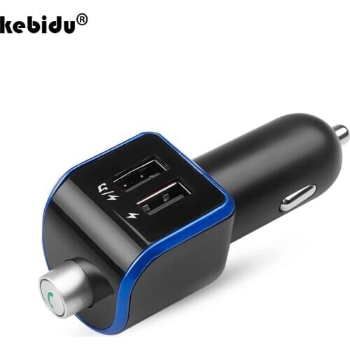 3.1A Dual USB Charger Bluetooth 5.0 Handsfree Car Kit FM Radio Modulator Digital Voltage Meter USB AUX TF Card Music Transmitter