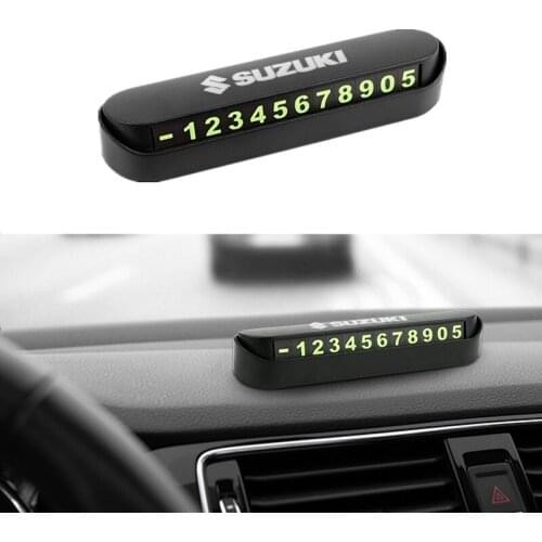 Car Temporary Parking Card Phone Number Card Plate Sticker for Suzuki SWIFT VITARA SX4 Accessories Car Styling