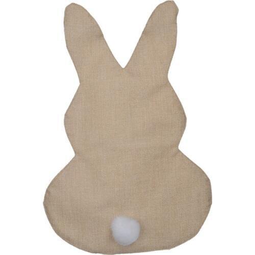 Free shipping 100pcs Kids Easter Linen Rabbit DIY Garden Flag