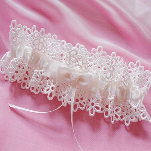 Free Shipping White Womens Sexy Lingerie Garter Lace Belt Legs Ring Harness Wedding Garters bridal Leg Garter Heart Garter