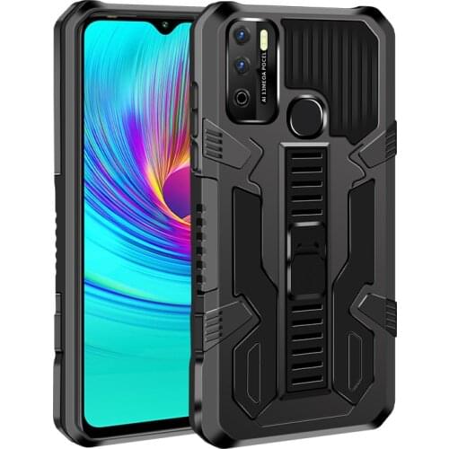Shockproof Bracket Case For Infinix Hot 10 9 Play Armor Stand Kickstand Phone Case For Infinix Note 7 LIte Protective Back Cover