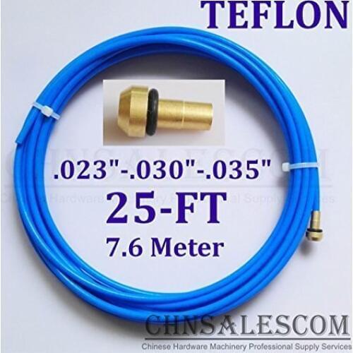 CHNsalescom PTFE Liner 25-ft MIG Welding Guns Wire Size 0.023"-0.030"-0.035" Mi TW LI BULE