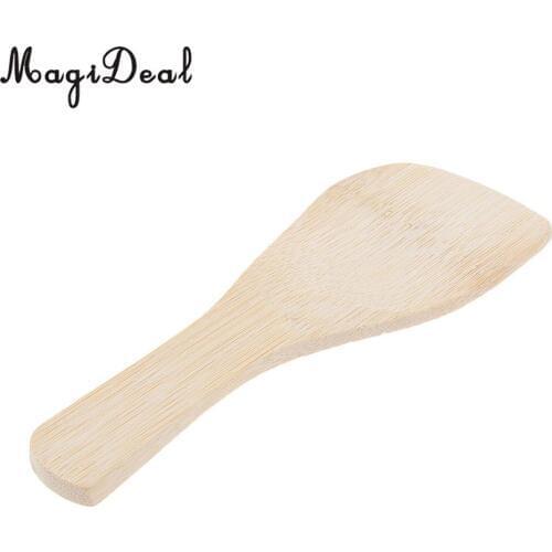Wooden Cooking Shovel Rice Spatula Turner Scoop Kitchen Utensil Wok Tool for Scraping, Stirring, Tasting and Mixing