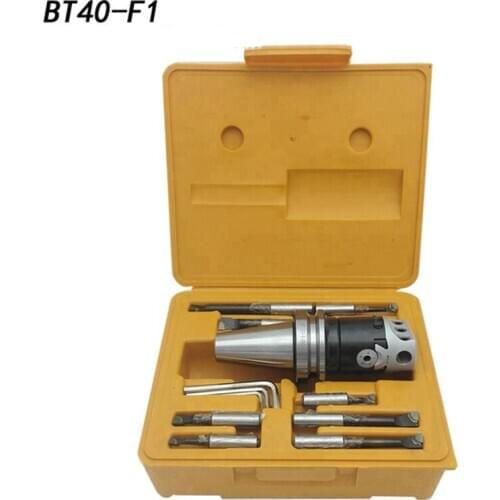 BT40 M16 Boring tool set BT40 taper, F1-18 75mm boring head with BT40 shank and 12pcs 18mm boring bars, boring head set