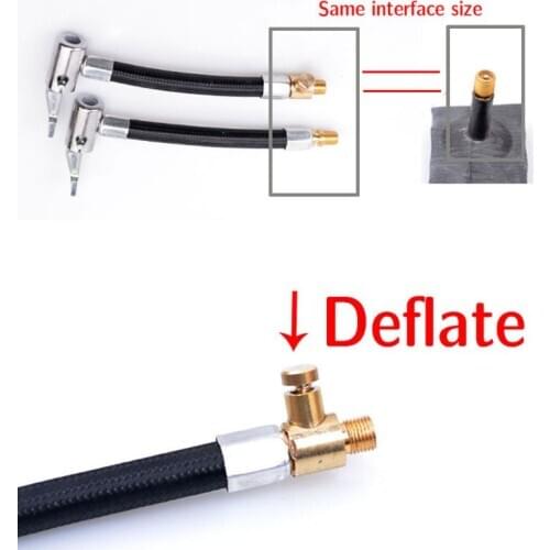 40/100cm Inflatable Extension Tube Air Chuck Inflator Pump Valve Clip Clamp Adapter Connect Pipe Auto Compressor Tyre Wholesale