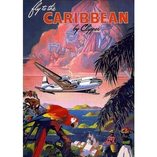 400X300MM PanAm_Caribbean jumbo fridge magnet SFM-0558