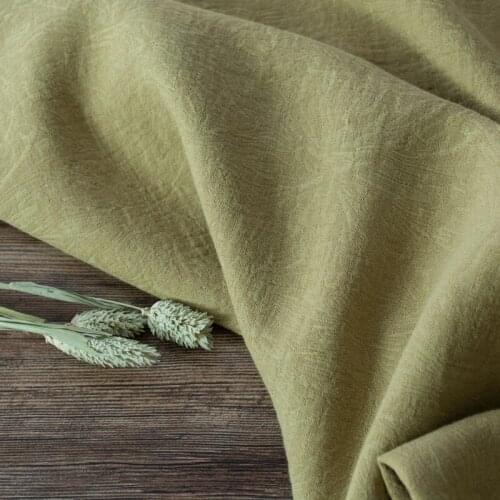 High quality Chinese style cotton and hemp fabric Medium thickness in autumn tissu Robe dress cheongsam patchwork