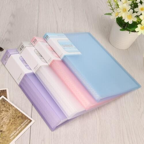 File Folder A5 20 Page / 30 Page / 40 Page / 60 Page Document Folder for Files Sorting Supplies Office School Desk Organizer