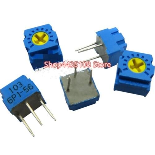 15PCS Genuine adjustable potentiometer GF063P precision resistor B203 1K5K10K50K100K200K