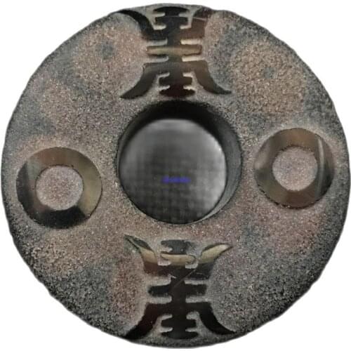 Natural jade, agate, Kaiguang, Tibet [two eyes of heaven pearl] safety buckle, pendant for men and women, pendant for safety