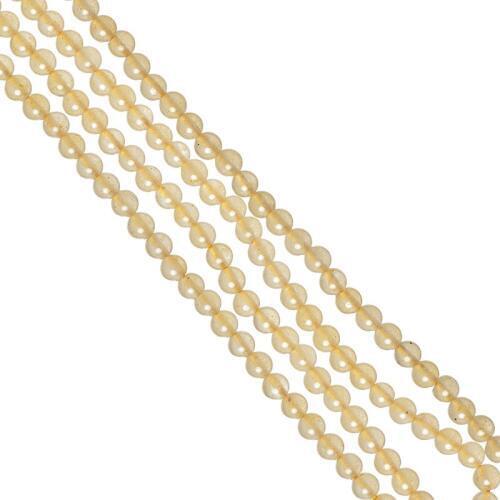 Transparent Yellow Chalcedony Stone Loose Beads Size For 3mm Making Handmade Bracelets Necklace 16inch H708