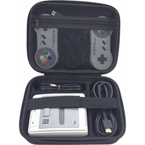 Drop Shipping Mini Game Console Hard Carry Case Cover Storage Bag for SFC SNES Family Computer Hard Travel Case for Nintend SNES