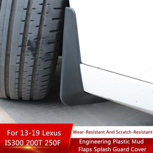 QHCP Engineering Plastic Car Mud Flaps Splash Guards Front Rear Fender Dirtbords Special For Lexus IS 300 200T 250F 2013-2019