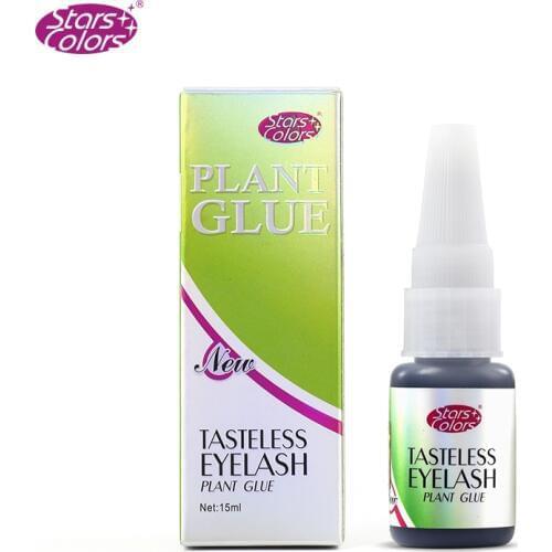 NO smell Eyelash plant Glue Suitable For Sensitive Skin Eyelash Extension Glue Individual Glue For Eyelashes 15ml
