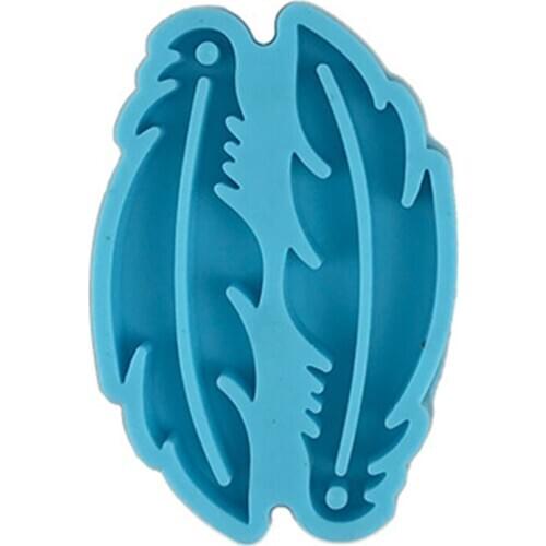 Handcraft Epoxy Resin Mold Feather Earrings Silicone Mould DIY Crafts Jewelry Pendant Casting Tool