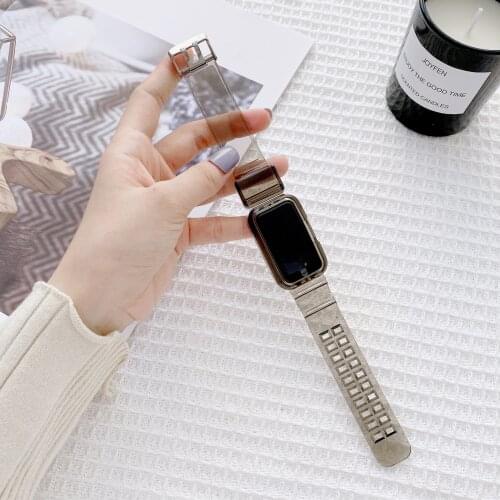 Transparent Silicone Watch Band Case for Huawei Honor Band 6 Sport Wrist Bracelet For Honor Band 6 Strap Smart watch accessories