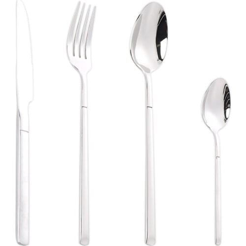 Silverware Set Stainless Steel Flatware Table Knives Forks Spoons Mirror Polished Cutlery Set Utensil for Home KitchenRestaurant