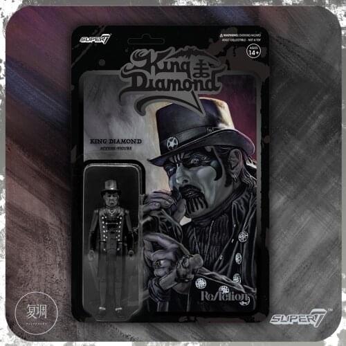 Super7 King Diamond Band Midnight black novelties 2021 Action Figures 3.75inch Collectible figurines Model Halloween Gift Toys